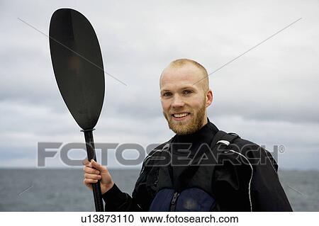 Portrain of kayker View Large Photo Image Stock Image - Portrain of kayker. Fotosearch