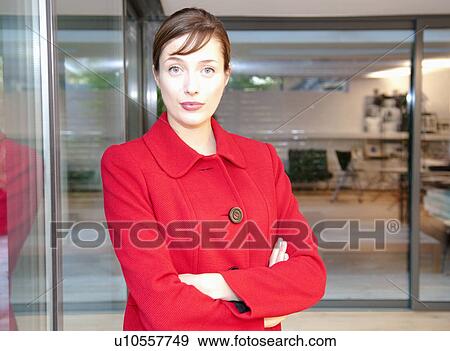 Stock Photo - Portrait of business woman. Fotosearch