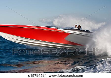 Powerboat racing at high speed View Large Photo Image Picture - Powerboat racing at high speed. Fotosearch