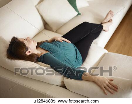 Stock Photography - Pregnant woman. Fotosearch