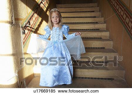 Princess climbing down the stairs View Large Photo Image Stock Photography - Princess climbing down the stairs. Fotosearch