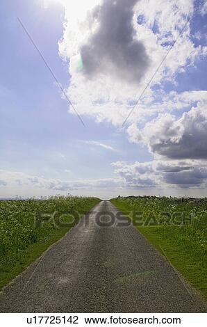 Stock Image - Road to the horizon. Fotosearch