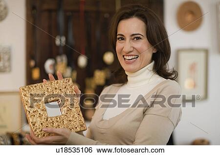 Stock Photograph - Shopping woman. Fotosearch