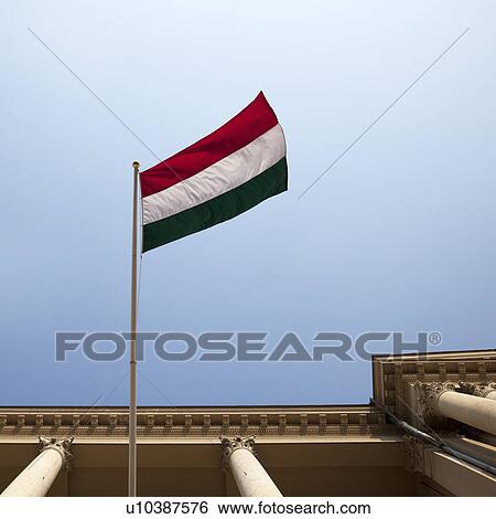 Stock Photograph - The national flag of Hungary. Fotosearch