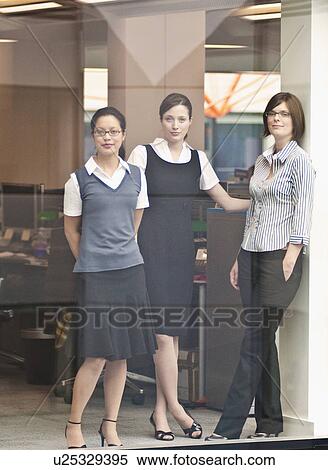 Three women in office View Large Photo Image Stock Photography - Three women in office. Fotosearch