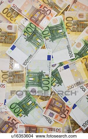 Picture - Various banknotes in Euro currency. Fotosearch