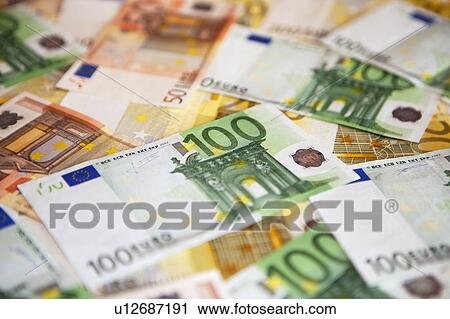 Various banknotes in Euro currency View Large Photo Image Stock Image - Various banknotes in Euro currency. Fotosearch