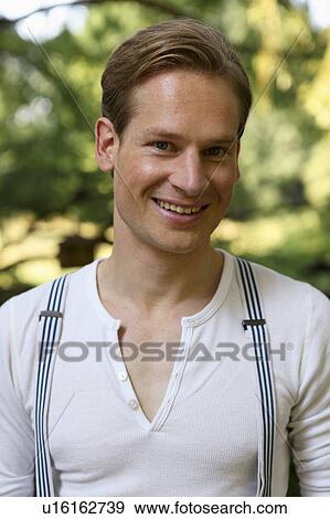 Stock Photo - Young male smiling. Fotosearch