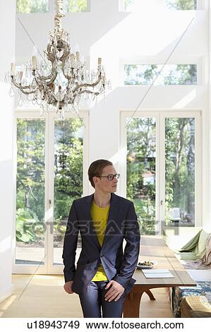 Young male with glasses View Large Photo Image Stock Photo - Young male with glasses. Fotosearch