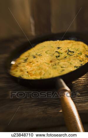 Zucchini omelett View Large Photo Image Stock Image - Zucchini omelett. Fotosearch