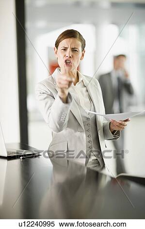 Angry business woman View Large Photo Image Stock Photography - Angry business woman. Fotosearch