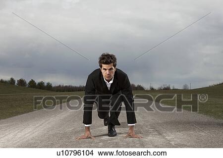 Businessman in Poleposition View Large Photo Image Picture - Businessman in Poleposition. Fotosearch