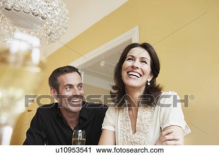Couple having a chat View Large Photo Image Stock Image - Couple having a chat. Fotosearch