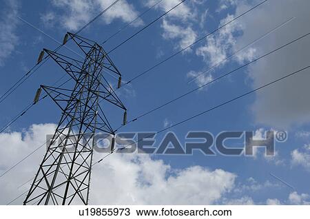 Electricity pylon against sky View Large Photo Image Stock Image - Electricity pylon against sky. Fotosearch