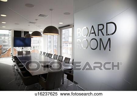 Empty modern boardroom View Large Photo Image Stock Photography - Empty modern boardroom. Fotosearch