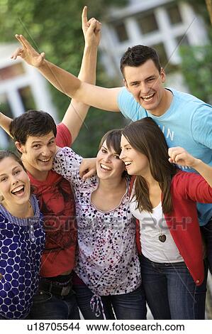 Energetic group of young people View Large Photo Image Picture - Energetic group of young people. Fotosearch