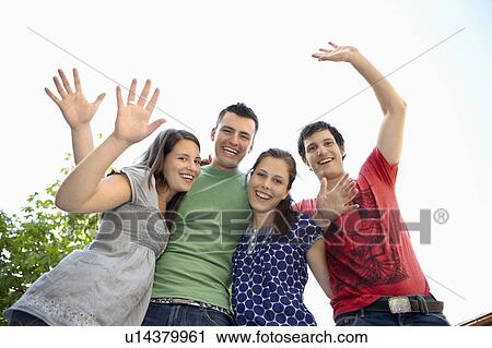 Energetic group of young people View Large Photo Image Stock Image - Energetic group of young people. Fotosearch