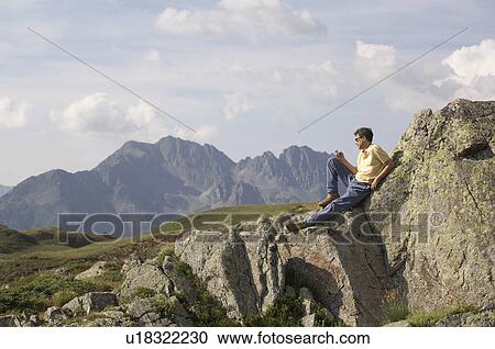 Stock Image -  excursion to mountains. Fotosearch