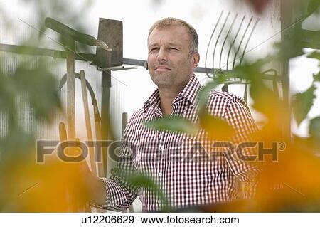 Stock Photo - Farming vegetables and fruits. Fotosearch