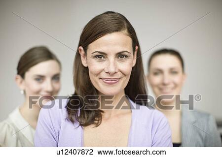 Female office team View Large Photo Image Stock Image - Female office team. Fotosearch
