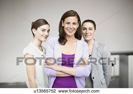 Female office team View Large Photo Image Stock Image - Female office team. Fotosearch