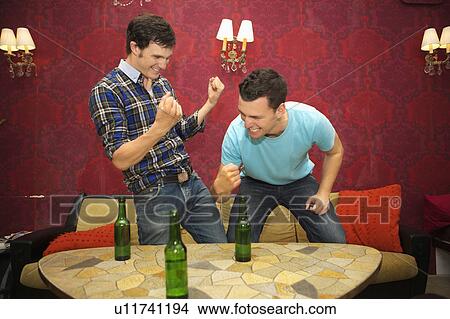 Picture - Friends in a bar / restaurant. Fotosearch