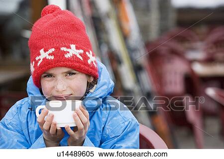 Girl drinking hot chocolate View Large Photo Image Stock Photography - Girl drinking hot chocolate. Fotosearch