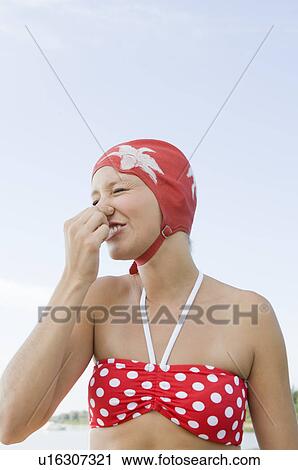 Girl holding breath View Large Photo Image Stock Image - Girl holding breath. Fotosearch