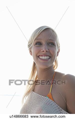 Stock Image - Girl smiling. Fotosearch