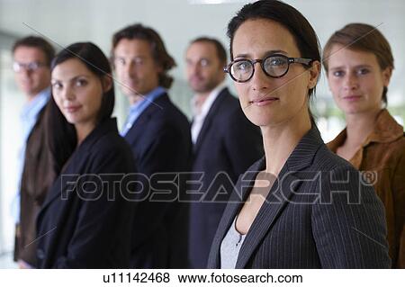 Stock Photo - Group portrait of business team. Fotosearch