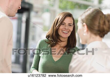 Stock Image - Meeting of some people. Fotosearch