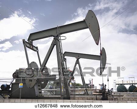 Stock Photo - Oil well pumps. Fotosearch