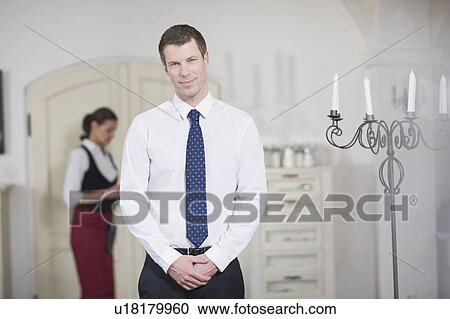 Owner of a restaurant View Large Photo Image Stock Image - Owner of a restaurant. Fotosearch