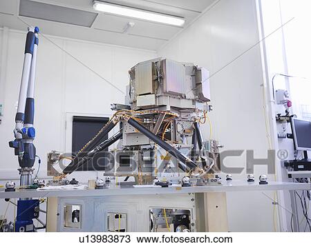 Part of satellite during assembly View Large Photo Image Stock Image - Part of satellite during assembly. Fotosearch