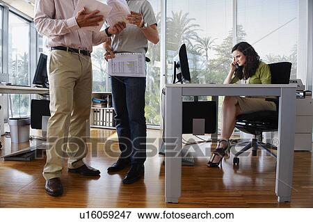 People working in modern office View Large Photo Image Stock Photo - People working in modern office. Fotosearch
