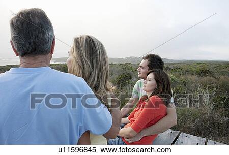Stock Photography - Portrait of Two Generations. Fotosearch