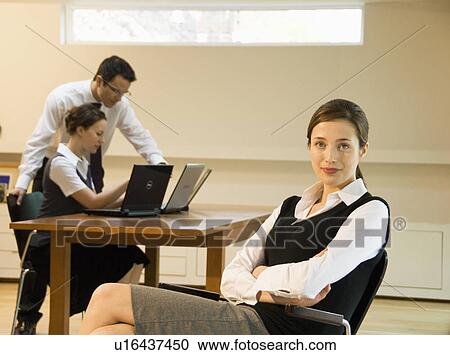 Portrait of women in office View Large Photo Image Stock Image - Portrait of women in office. Fotosearch