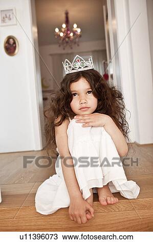Princess girl thoughtful View Large Photo Image Stock Image - Princess girl thoughtful. Fotosearch