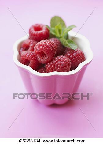 Raspberries in bowl View Large Photo Image Picture - Raspberries in bowl. Fotosearch
