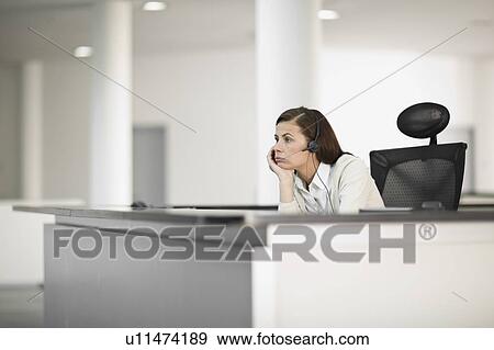 Receptionist View Large Photo Image Stock Photo - Receptionist. Fotosearch
