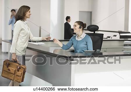 Receptionist View Large Photo Image Stock Photograph - Receptionist. Fotosearch