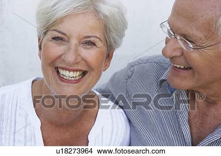 Senior couple smiling close-up View Large Photo Image Picture - Senior couple smiling close-up. Fotosearch