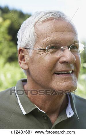 Stock Photo - Senior man portrait. Fotosearch