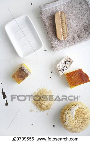 Soaps and other bathing products View Large Photo Image Stock Photograph - Soaps and other bathing products. Fotosearch