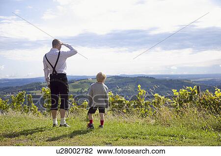 Stock Image - Staring off into the horizon. Fotosearch