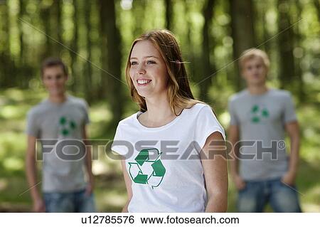 Three young persons in nature View Large Photo Image Stock Photograph - Three young persons in nature. Fotosearch