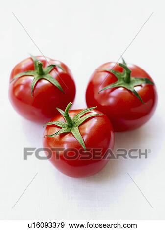 Stock Photo - Tomatoes on white background. Fotosearch
