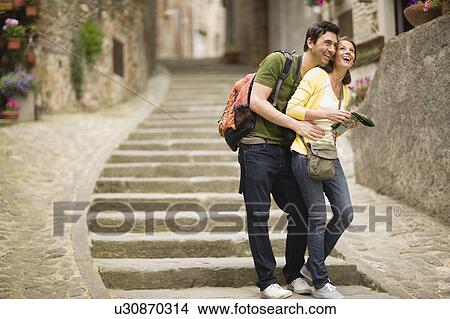 Picture - Tourists. Fotosearch