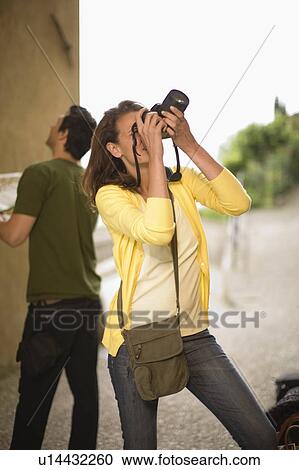 Stock Image - Tourists. Fotosearch