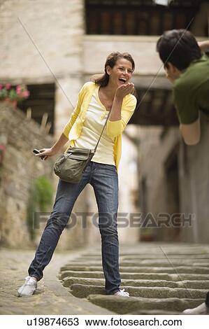 Stock Image - Tourists. Fotosearch